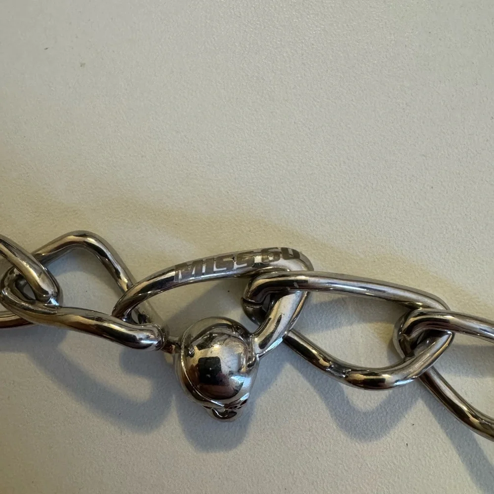 Miss Sixty Silver dark red crystals Skull Bracelet - Picture 5 of 8